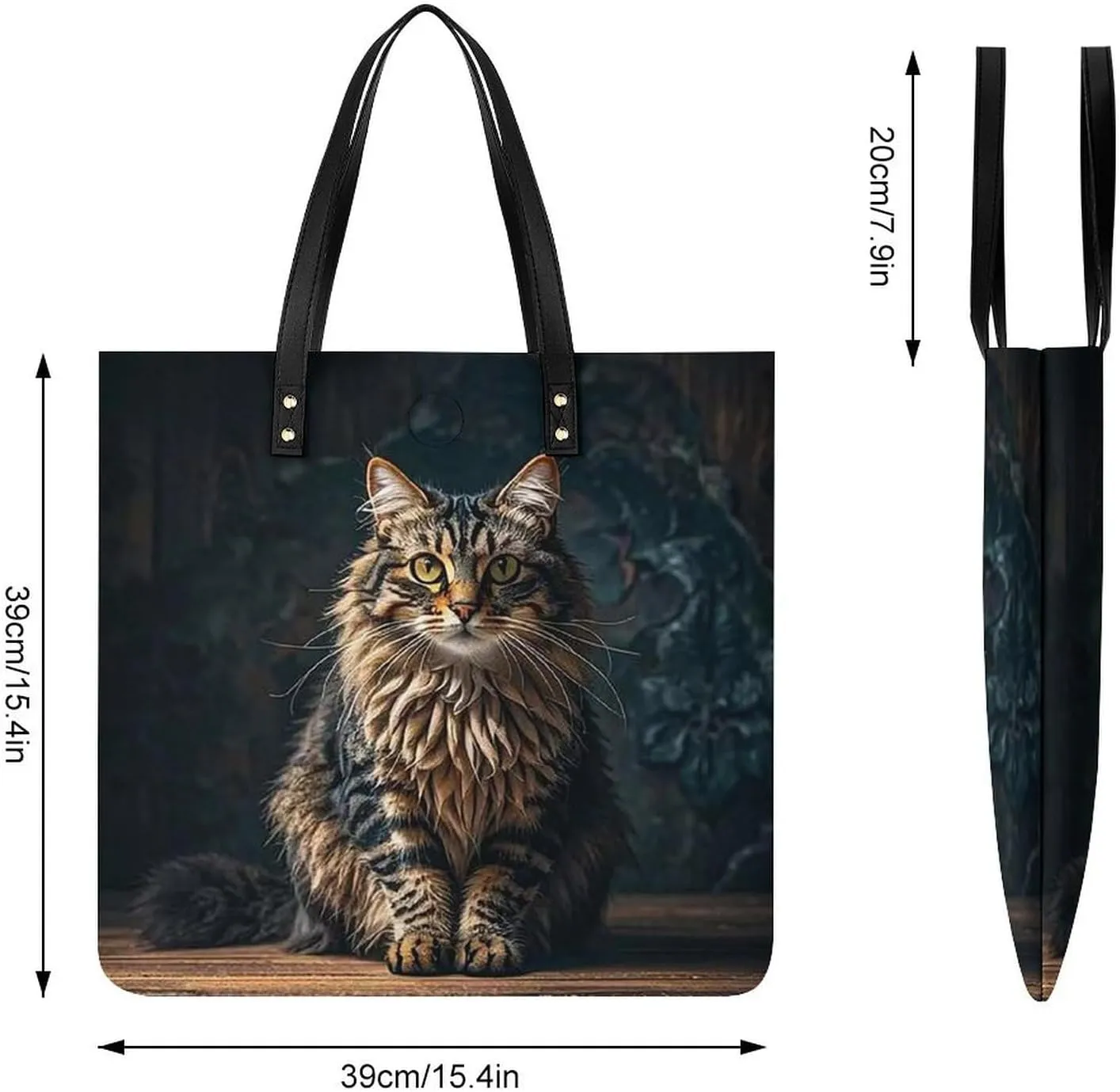 Leather Handbag for Women Tote Bag with Magnetic Buckle Flower Crossbody Bag Shoulder Bags