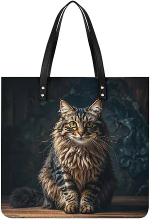 Leather Handbag for Women Tote Bag with Magnetic Buckle Flower Crossbody Bag Shoulder Bags