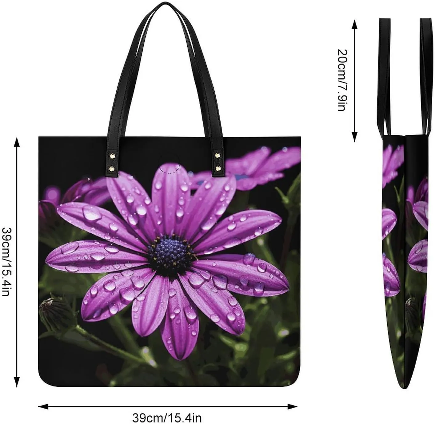 Leather Handbag for Women Tote Bag with Magnetic Buckle Sweet Candy Crossbody Bag Shoulder Bags