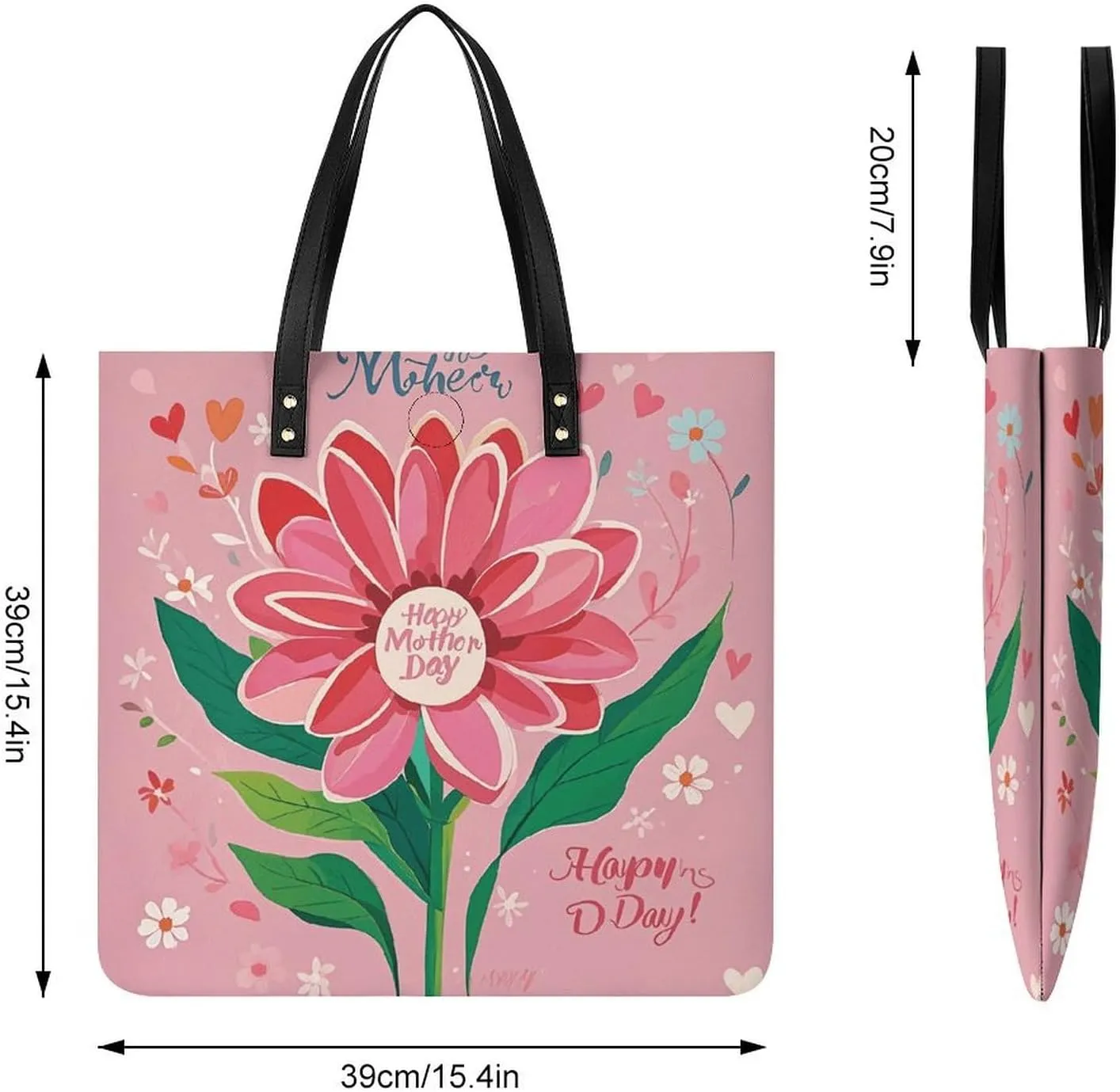 Leather Handbag for Women Tote Bag with Magnetic Buckle Vintage Octopus Crossbody Bag Shoulder Bags