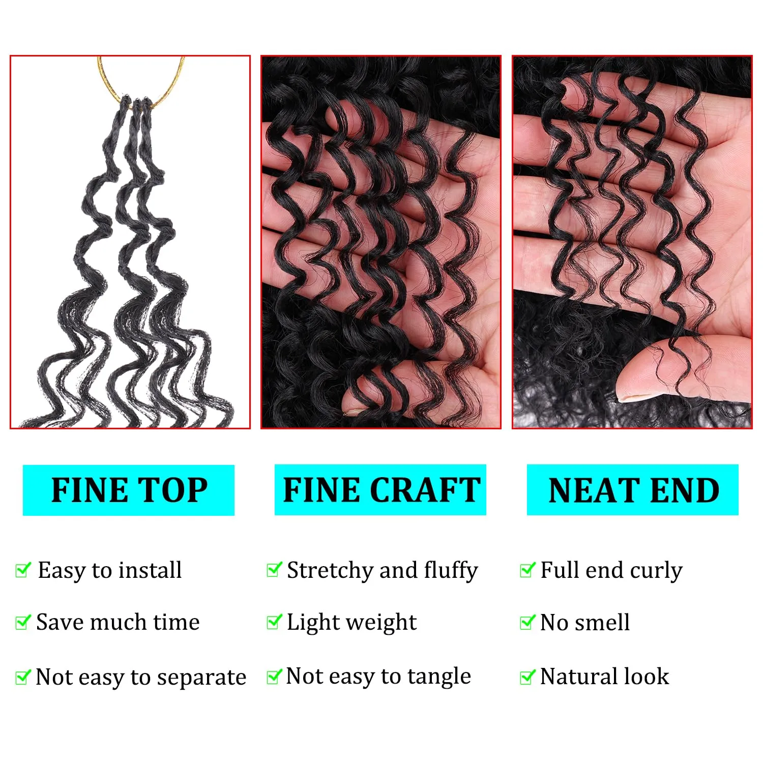 Leeven Pre Looped Micro Twist Kinky Curly 12 Inch Crochet Hair for Yanky Twist - 8 Packs Synthetic Curly Braiding Hair Extensions (T/33/27#)