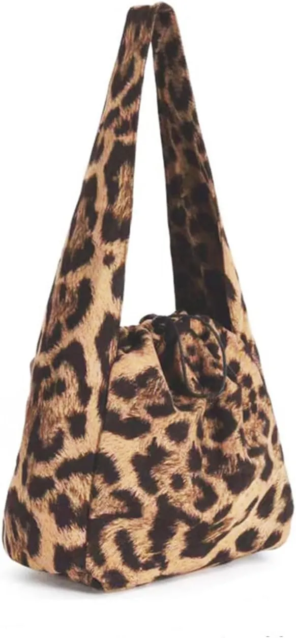 Leopard Purse Cheetah Print Hobo Bag Cheetah Y2K Tote Bag for Daily Use Lightweight Shoulder Bag for Women