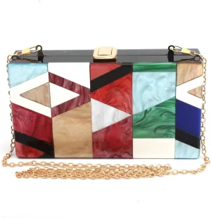 LETODE Acrylic Clutch Bags Purse Perspex Bag Handbags for Women