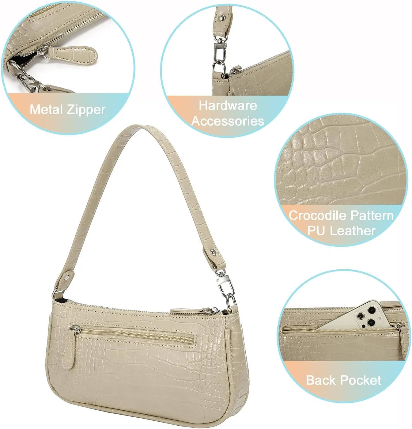 Loiral Small Purse for Women, Retro Classic Tote HandBag Shoulder Bags Clutch Purse