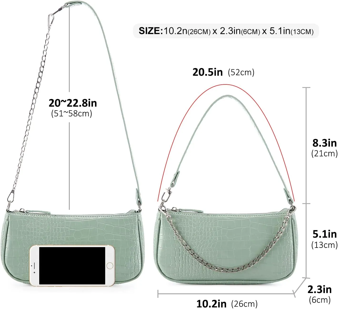 Loiral Small Purse for Women, Retro Classic Tote HandBag Shoulder Bags Clutch Purse