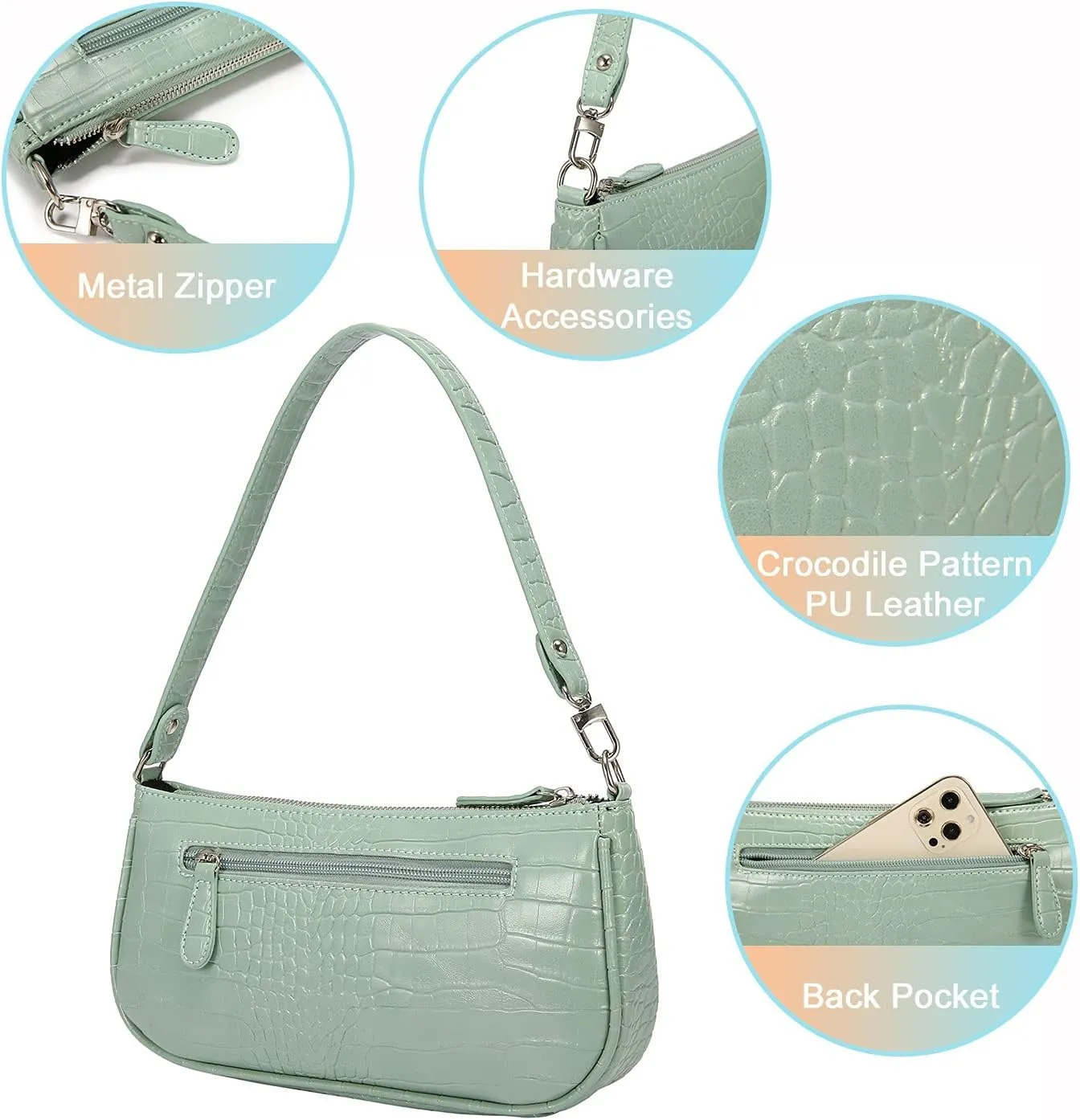 Loiral Small Purse for Women, Retro Classic Tote HandBag Shoulder Bags Clutch Purse