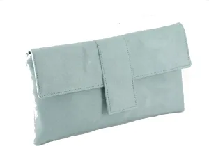 LONI Womens Elegant Faux Suede Clutch Bag/Shoulder Bag Occasion Wedding Party Prom Bag