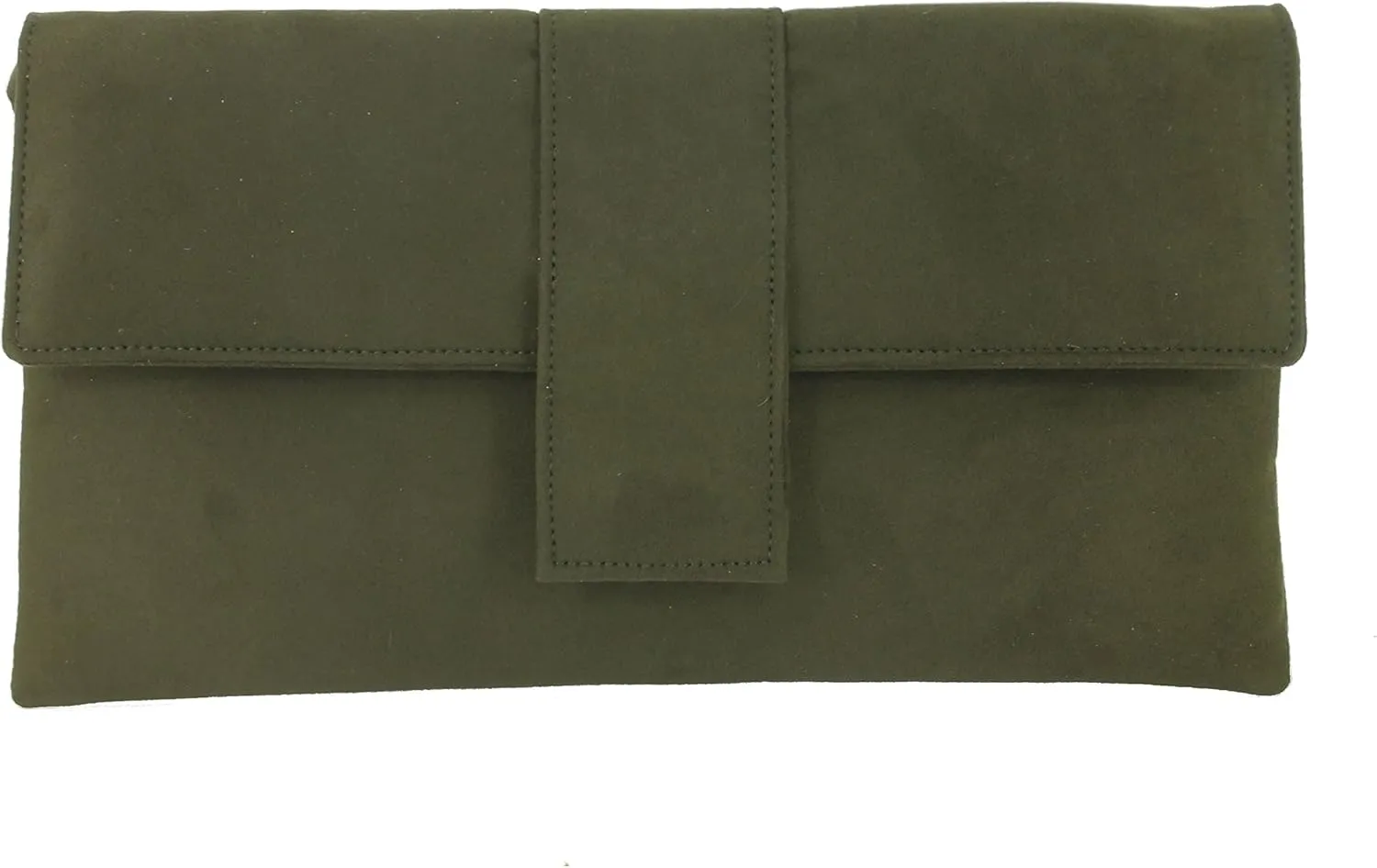 LONI Womens Elegant Faux Suede Clutch Bag/Shoulder Bag Occasion Wedding Party Prom Bag