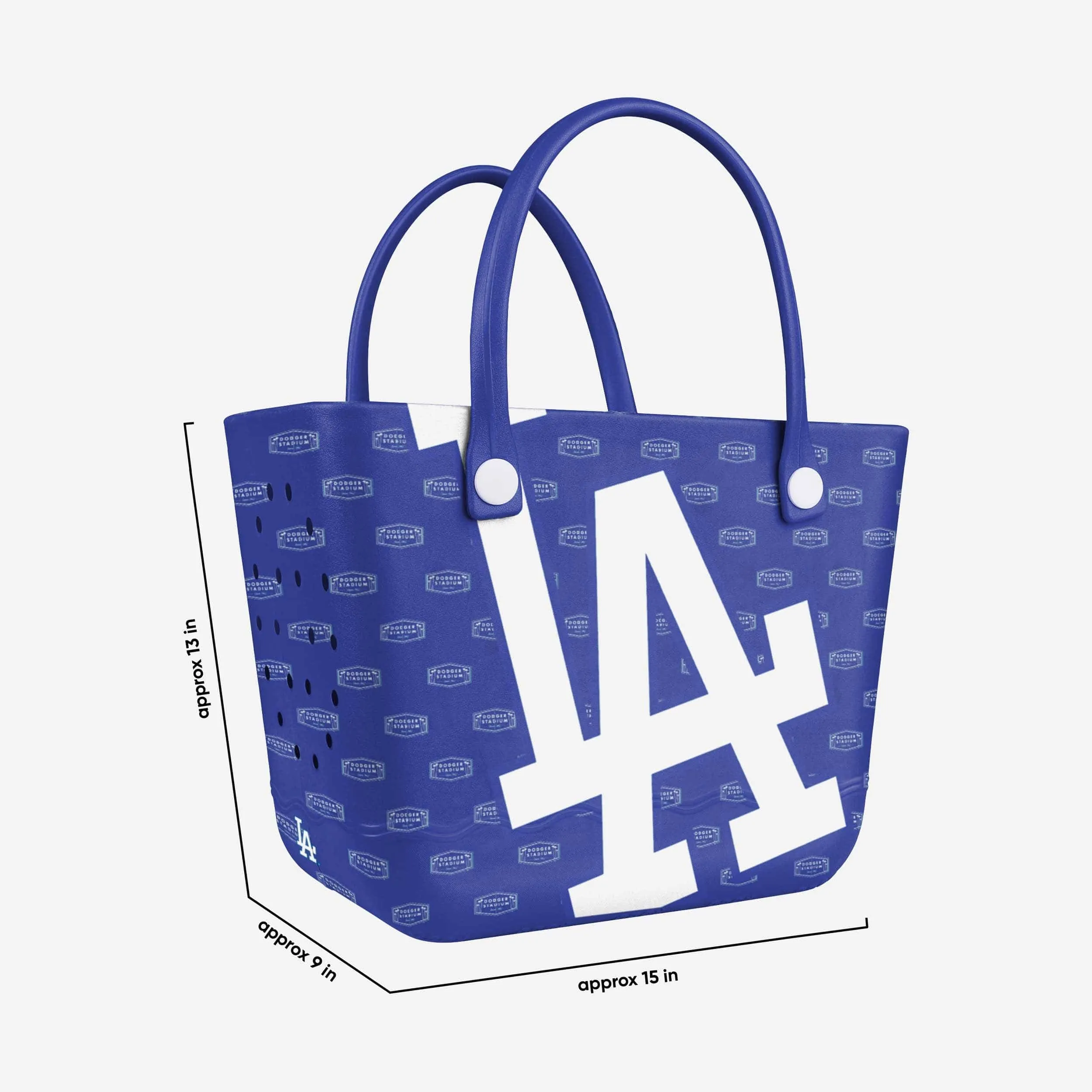Los Angeles Dodgers Big Logo Mini Print Tailgate Tote Bag