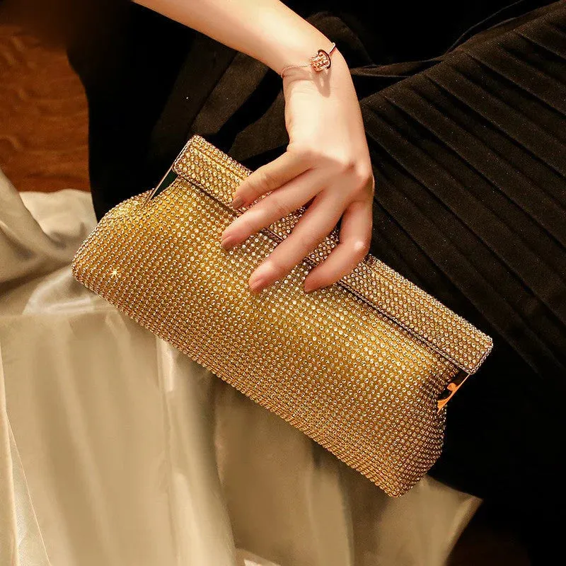 Luxury Glamour Diamond Clutch Bag - Sparkling Evening Bag for Special Occasions