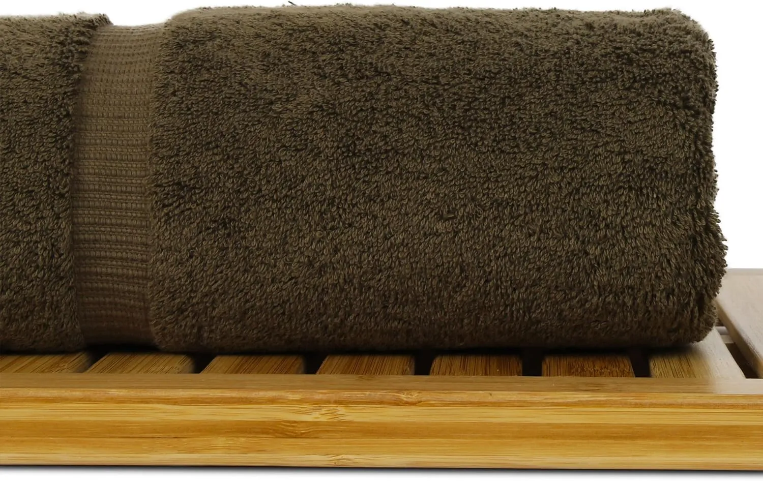 Luxury Hotel & Spa Collection Highly Absorbent, Quick Dry 100% Turkish Cotton 700 GSM, Eco Friendly Towel, for Bathroom Dobby Border Soft Bath Towel Set 27 X 54 (Cocoa, Bath Towels - Set of 2)