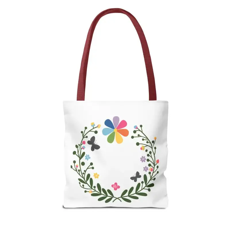 Magic Floral Aop Tote with Black Cotton Handles