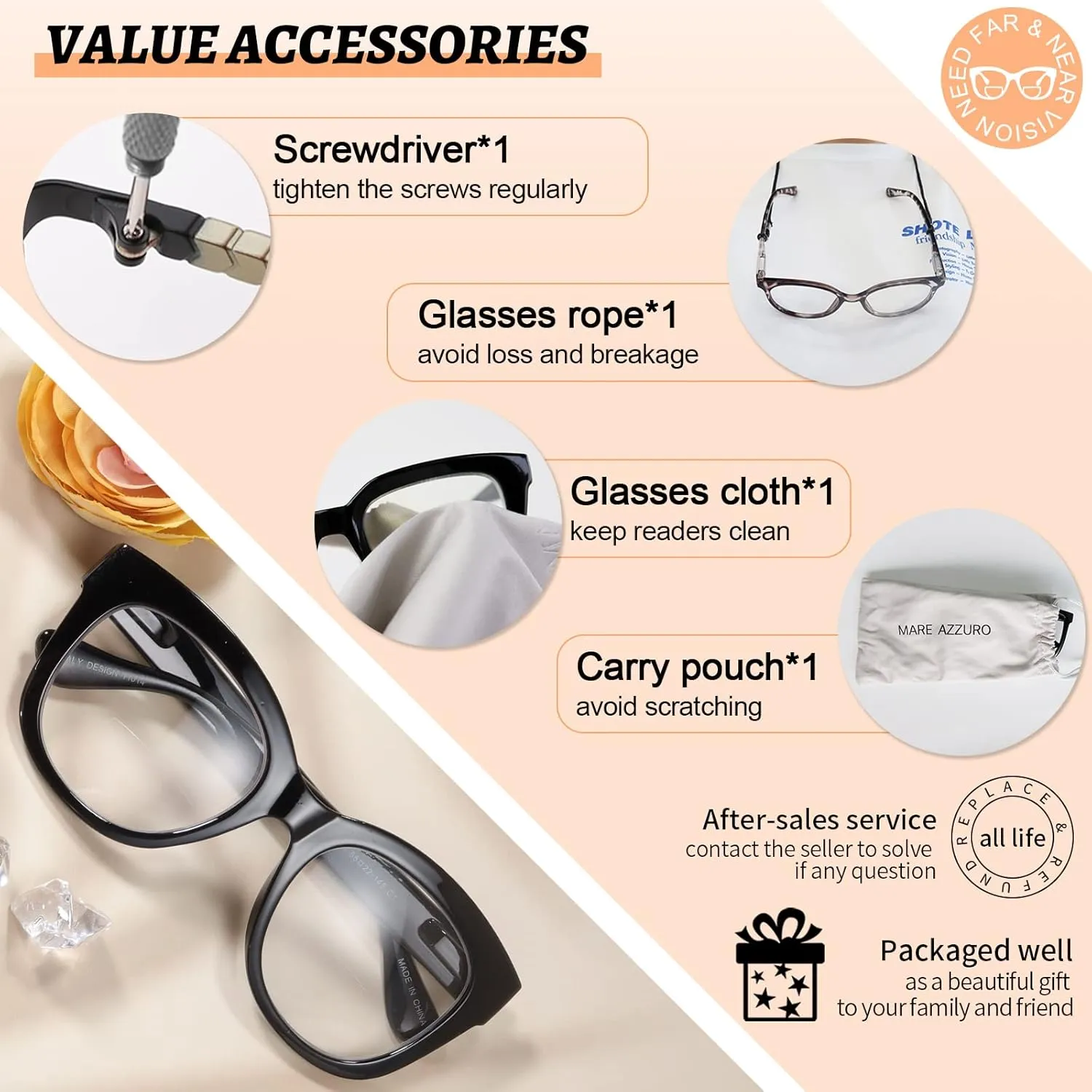 MARE AZZURO Oversized Bifocal Reading Glasses Women Blue Light Blocking Readers 1.0 1.25 1.5 1.75 2.0 2.25 2.5 2.75 3.0 3.5