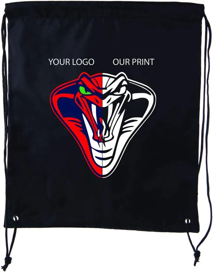 Mato & Hash Custom Bags With Your Logo | Promotional Drawstring Backpack - 50PK Grey CE2500