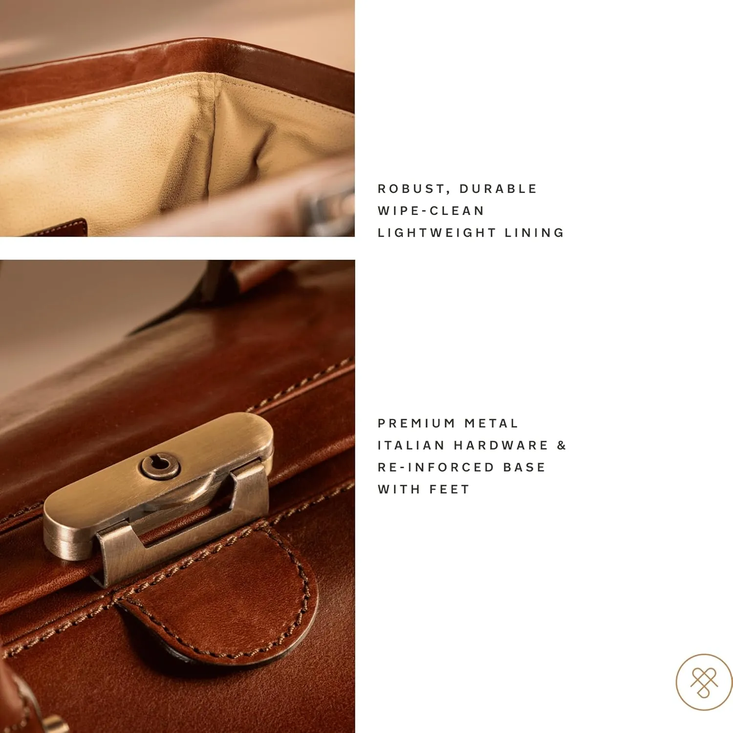 Maxwell Scott - Mens Luxury Leather Large Gladstone Duffle Bag for Luxury Travelling - The Gassano Large Chestnut Tan