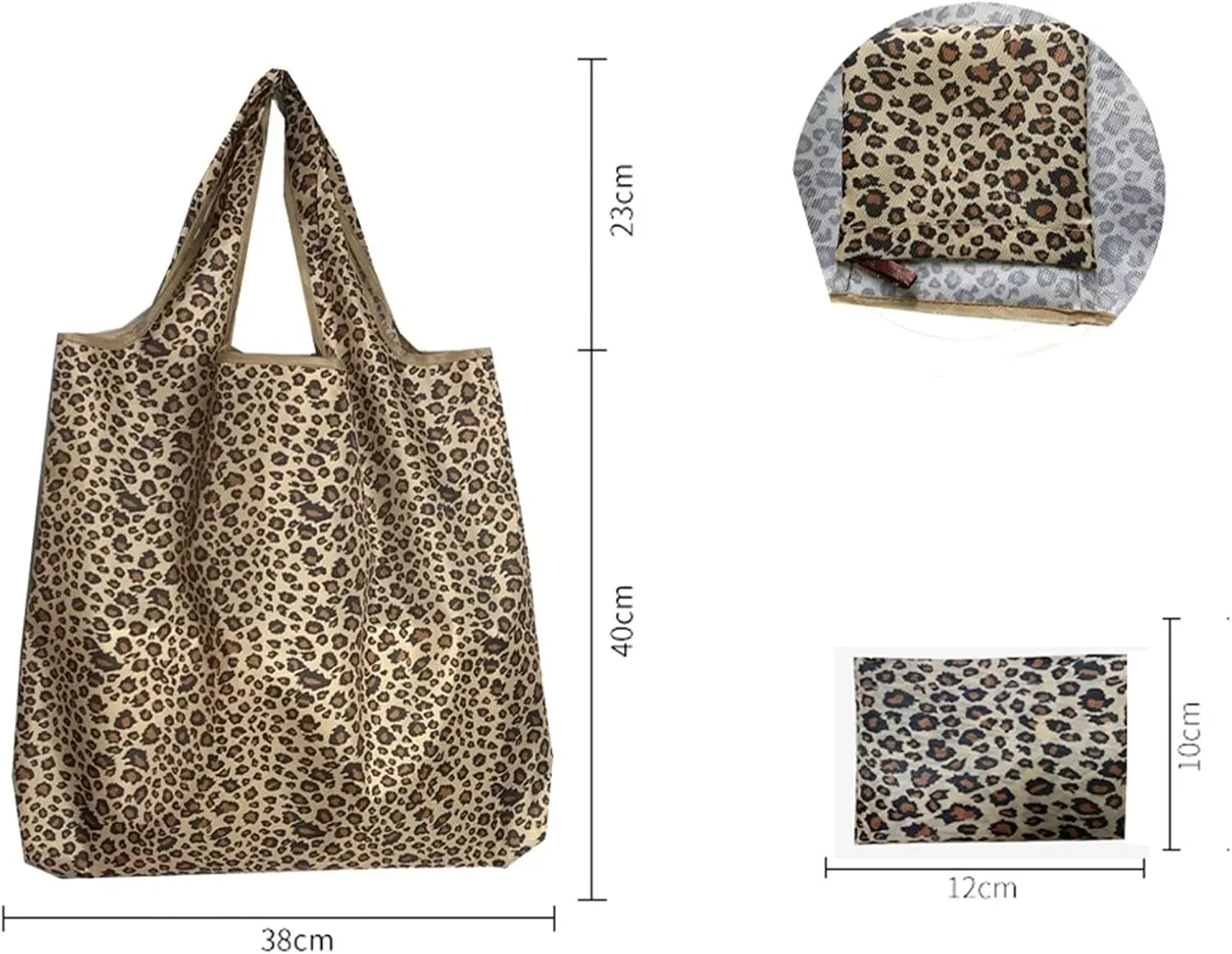 Medium Large Capacity Foldable Shopping Bags Portable Fashion Pockets Tear-Resistant Reusable Tote Bag Eco-Bags (Color : 11)