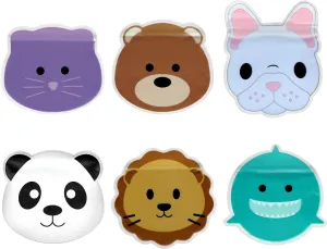melii Reusable Snack Bags - Bulldog, Cat, Lion, Panda, Bear & Shark