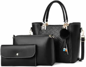 Men 3pcs/set women composite fashion luxury handbags female Casual shoulder crossbody bags