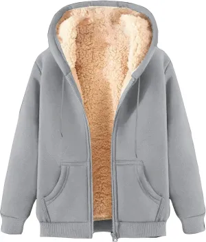 Men's Hoodies Sherpa Lined Fleece Hooded Pullover Long Sleeve Drawstraing Trendy Warm Sweatshirts with Pocket