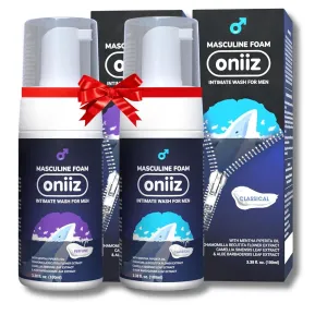 Men's Intimate Wash Combo 2 - Green Tea & Mint   Tonka & Amber (3.38 fl. Oz) | pH Balanced, Natural Scents | Father's Day Gift for Husband, Men, brother | Ideal for Special Occasions