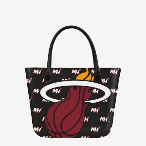 Miami Heat Big Logo Mini Print Tailgate Tote Bag