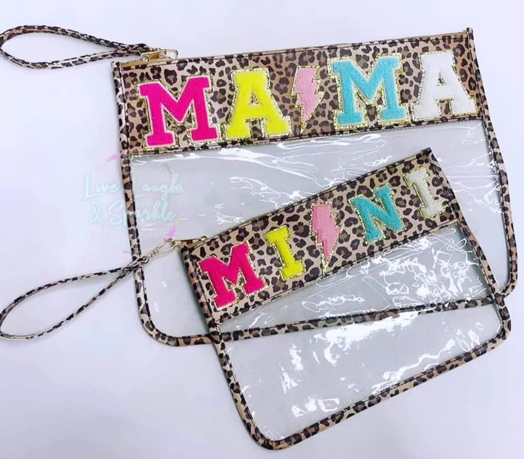 Mini Leopard Clear Bag