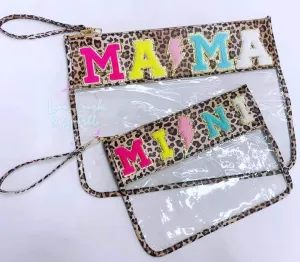 Mini Leopard Clear Bag