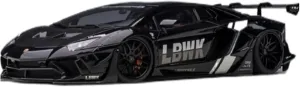 Miniature Models 1:18 Scale Alto for Lamborghini LB Evantado SE30 Black Plastic Car Model Static Ornament Car Ornaments
