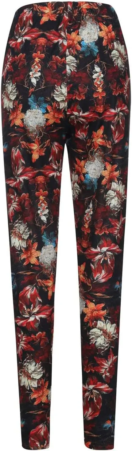 Miyaomn Stylish Boho Printed Leggings for Women Skinny Comfy Stretchy High Waisted Tights Workout Athletic Fitness Yoga Pants