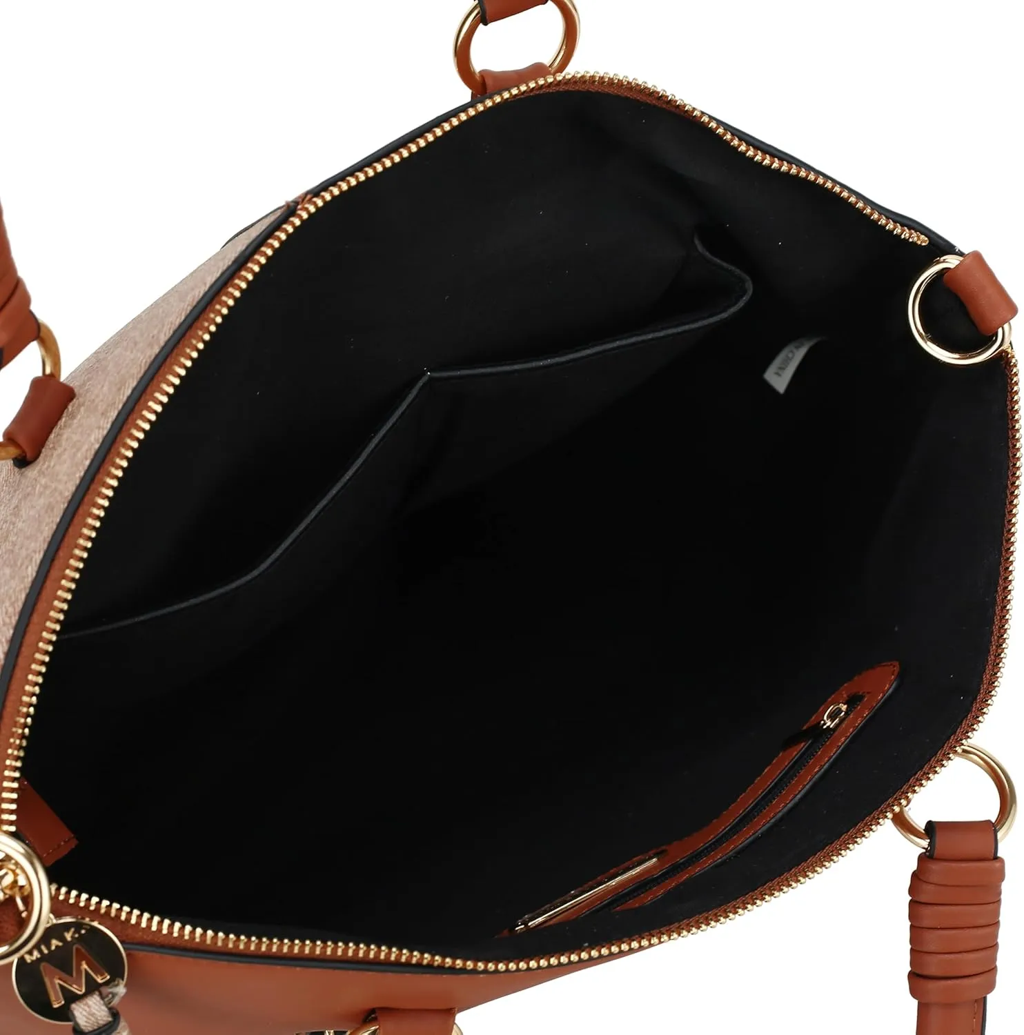 MKF Collection 2Pcs Satchel Bag for Women, Vegan Leather Crossbody Bag, Wristlet Bag Handbag Purse Tote Bag Set By Mia K