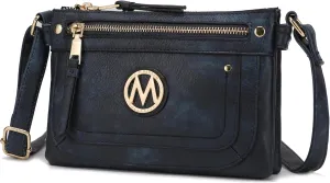 MKF Collection Crossbody bag for women, Adjustable Strap Vegan leather Shoulder Bag messenger Purse by Mia K
