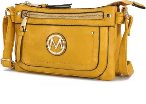MKF Collection Crossbody bag for women, Adjustable Strap Vegan leather Shoulder Bag messenger Purse by Mia K