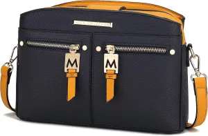 MKF Collection Crossbody Bag for Women, PU Leather Pocketbook Handbag, Side Messenger Bag, Shoulder Crossover Bag by Mia K