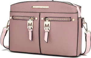 MKF Collection Crossbody Bag for Women, PU Leather Pocketbook Handbag, Side Messenger Bag, Shoulder Crossover Bag by Mia K