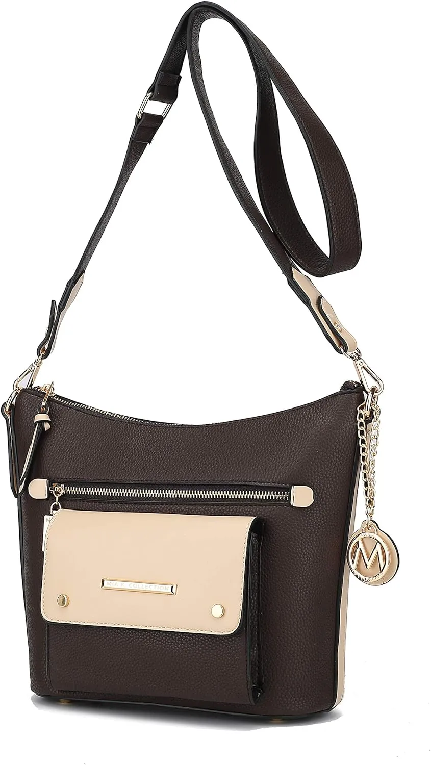 MKF Collection Crossbody Bag for Women, Shoulder Bag Lady Large Messenger Purse By Mia K