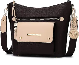 MKF Collection Crossbody Bag for Women, Shoulder Bag Lady Large Messenger Purse By Mia K