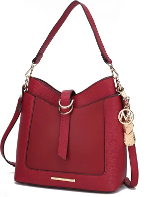 MKF Collection Crossbody Bag for Women, Vegan Leather Pocketbook Designer Handbag, Messenger Purse, Shoulder Bag By Mia K