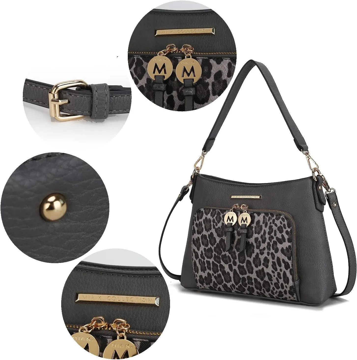 MKF Collection Crossbody Bag for Women,Vegan Leather Shoulder Bag Handbag Purse By Mia K