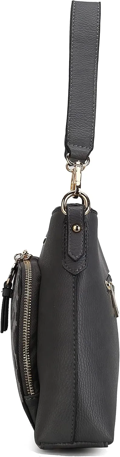 MKF Collection Crossbody Bag for Women,Vegan Leather Shoulder Bag Handbag Purse By Mia K