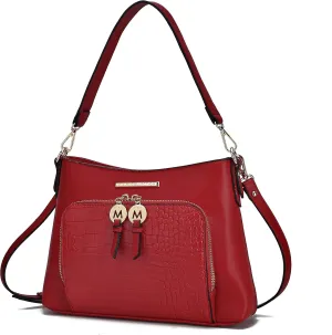 MKF Collection Crossbody Bag for Women,Vegan Leather Shoulder Bag Handbag Purse By Mia K