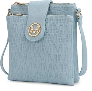 MKF Collection Crossbody Bags for women, Signature Crossover bag Adjustable strap Messenger Cross body handbag Purse