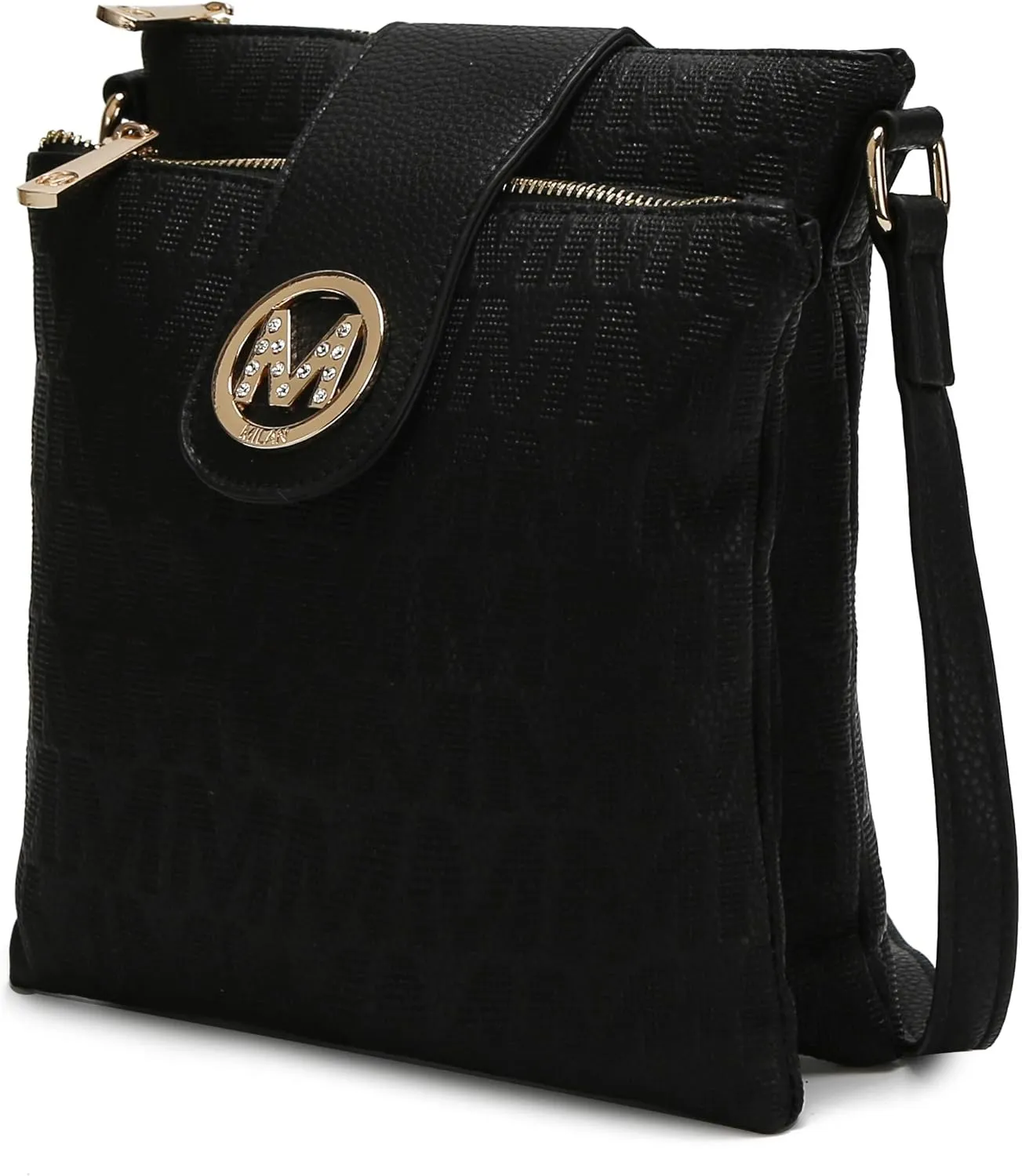 MKF Collection Crossbody Bags for women, Signature Crossover bag Adjustable strap Messenger Cross body handbag Purse
