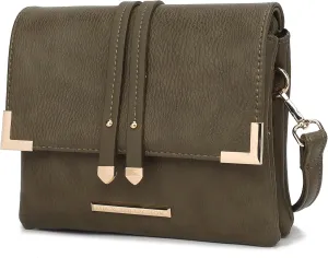 MKF Collection Crossbody Bags for Women Trendy, Vegan Leather Shoulder bag Lady Handbag Purse by Mia k