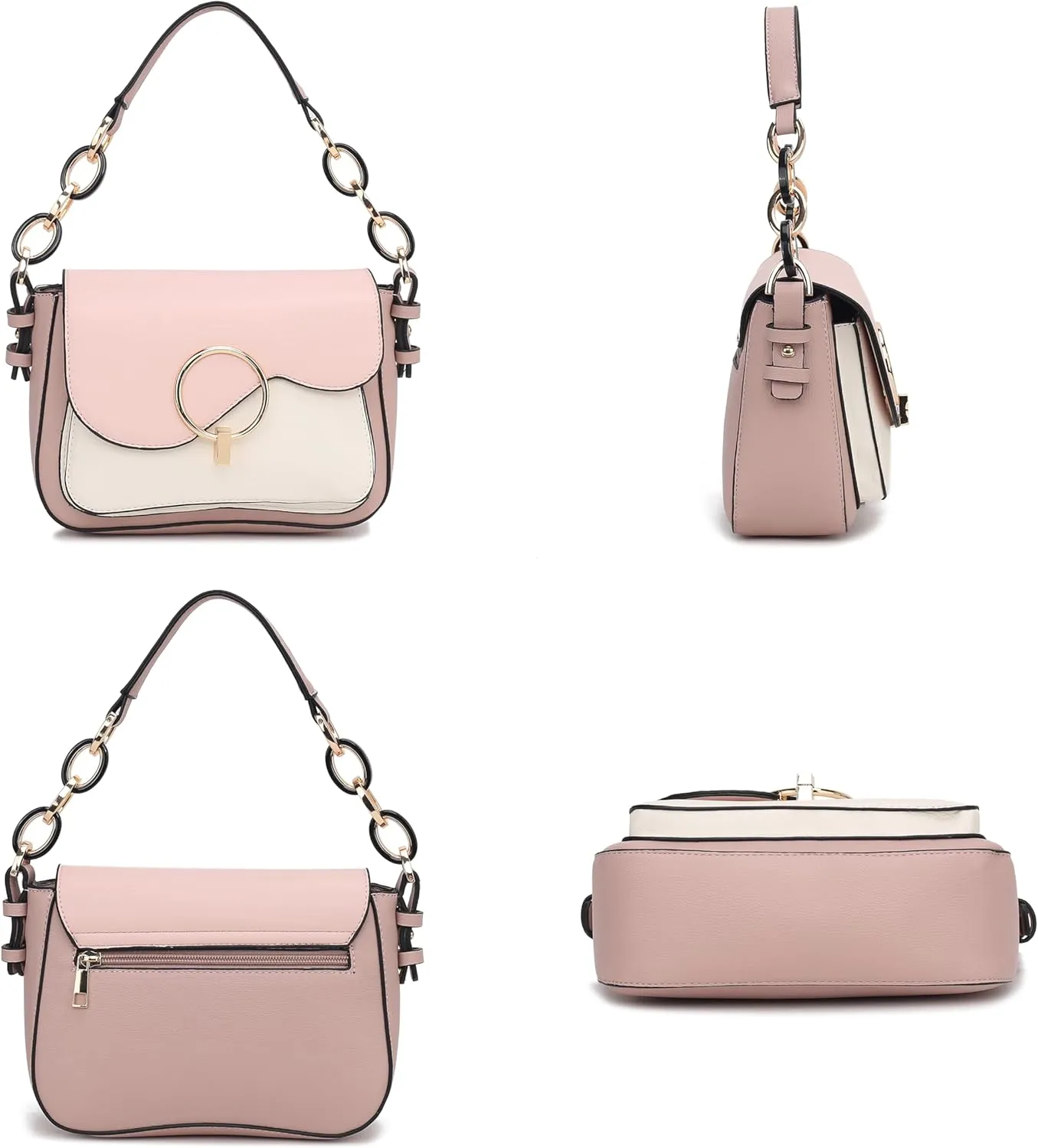 MKF Collection Satchel Bags for Women, Vegan Leather Shoulder bag, Crossbody bag Handbag Purse by Mia K