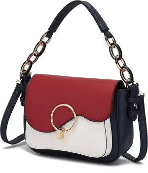 MKF Collection Satchel Bags for Women, Vegan Leather Shoulder bag, Crossbody bag Handbag Purse by Mia K