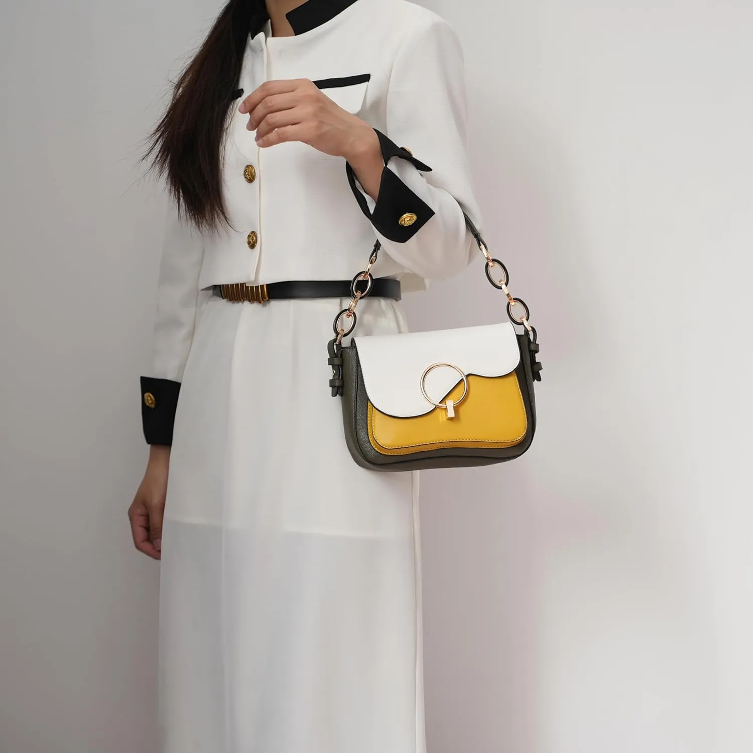MKF Collection Satchel Bags for Women, Vegan Leather Shoulder bag, Crossbody bag Handbag Purse by Mia K