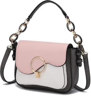 MKF Collection Satchel Bags for Women, Vegan Leather Shoulder bag, Crossbody bag Handbag Purse by Mia K