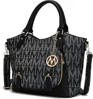 MKF Collection Shoulder Bag for Women, PU Leather Pocketbook Top-Handle Crossbody Purse Tote Satchel Handbag By Mia K