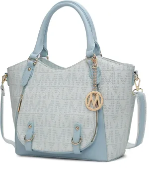 MKF Collection Shoulder Bag for Women, PU Leather Pocketbook Top-Handle Crossbody Purse Tote Satchel Handbag By Mia K