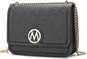 MKF Collection Shoulder Bag for Women, Vegan Leather Designer Handbag Crossbody Purse